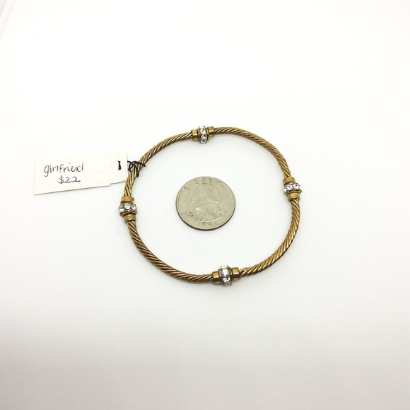 Premier Designs Girlfriend Stretch Bracelet Gold - Picture 2 of 3